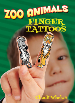 Paperback Zoo Animals Finger Tattoos Book