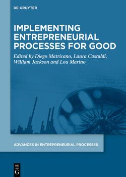 Hardcover Implementing Entrepreneurial Processes for Good Book