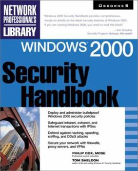 Paperback Windows 2000 Security Handbook Book