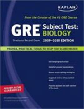 Paperback Kaplan GRE Exam Subject Test: Biology Book