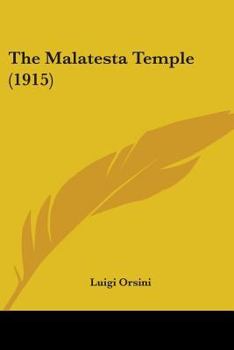 Paperback The Malatesta Temple (1915) Book