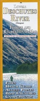 Wall Chart Lower Deschutes River Fishing and Recreation Map Book