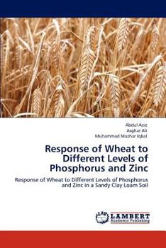 Paperback Response of Wheat to Different Levels of Phosphorus and Zinc Book