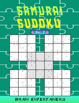 Paperback Samurai sudoku Vol. 2: Challenging puzzles for teens and adults for all levels. [Large Print] Book