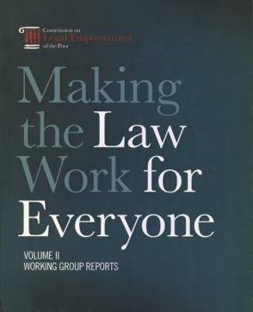 Paperback Making the Law Work for Everyone: Working Group Reports Book