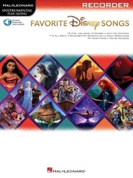 Paperback Favorite Disney Songs: Instrumental Play-Along for Recorder Book