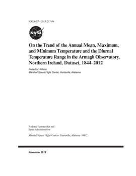 Paperback On the Trend of the Annual Mean, Maximum, and Minimum Temperature and the Diurnal Temperature Range in the Armagh Observatory, Northern Ireland, Datas Book