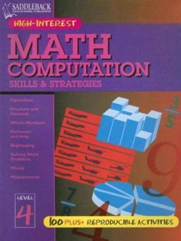Paperback Math Computation Skills & Strategies Level 4 Book