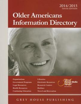 Paperback Older Americans Information Directory, 2014/15: Print Purchase Includes 1 Year Free Online Access Book