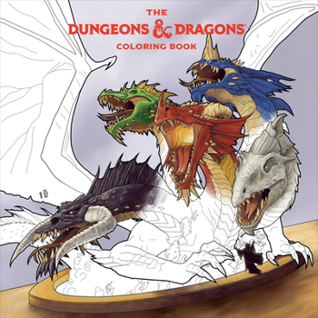 Paperback The Dungeons & Dragons Coloring Book: 80 Adventurous Line Drawings Book