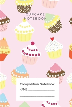 Paperback Cupcake Notebook: Lined Ruled Notebook Journal ( 6 x 9 ) 120 pages Book