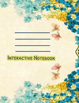 Paperback Interactive Notebook: Inb Template Composition Book: Pre-Made Table of Contents, Numbered Pages, Sketch Paper (Left Output Side), Wide Ruled Book