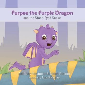 Paperback Purpee the Purple Dragon and the Stone-Eyed Snake Book