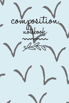 Paperback Composition Notebook: College Ruled 6" x 9" Writing Notes Journal, Office, Kids, School and college student. Book