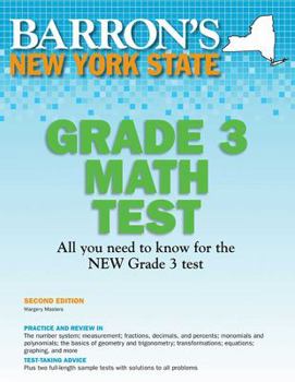 Paperback New York State Grade 3 Math Test Book