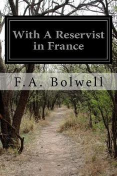 Paperback With A Reservist in France Book