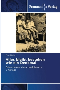 Paperback Alles bleibt bestehen wie ein Denkmal [German] Book