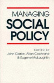 Paperback Managing Social Policy Book
