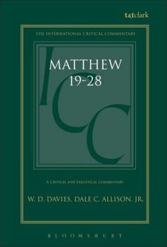 Hardcover Matthew 19-28: Volume 3: 19-28 Book