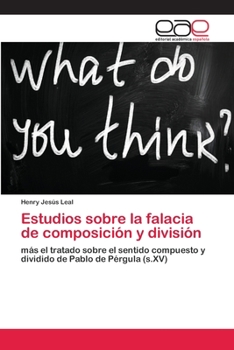 Paperback Estudios sobre la falacia de composición y división [Spanish] Book
