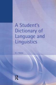 Hardcover A Student's Dictionary of Language and Linguistics Book