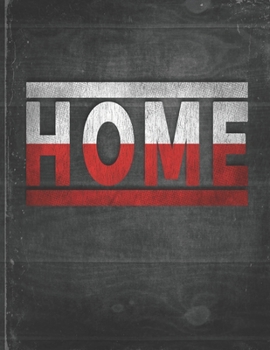 Home: Poland Flag Personalized Retro Gift for Polish Retired Coworker Friend Party  Undated Planner Daily Weekly Monthly Calendar Organizer Journal