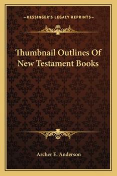 Paperback Thumbnail Outlines Of New Testament Books Book