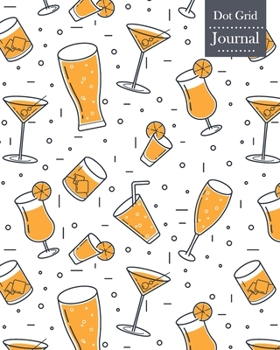 Dot Grid Journal: Notebook Planner with Unique Drinks Themed Cover Design