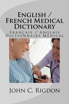 Paperback English / French Medical Dictionary Book