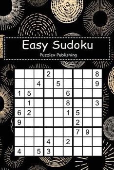 Paperback Easy Sudoku: Sudoku Puzzle Game For Beginers With Circle seamless pattern cover Book