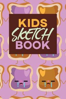 Paperback Kids Sketch Book: Kawaii Cute Peanut Butter and Jelly Sandwich Book