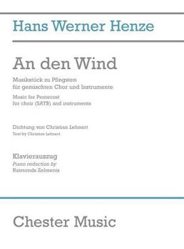 Paperback An Den Wind: Music for Pentecost Book