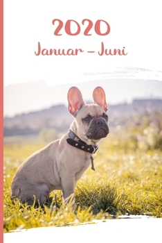 Kalender 2020: Französische Bulldogge Hunde Tageskalender 1. Halbjahr Januar Juni ca DIN A5 weiß über 190 Seiten (German Edition)