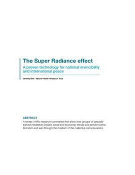 Paperback The Super Radiance effect: A new technology for national invincibility and international peace Book