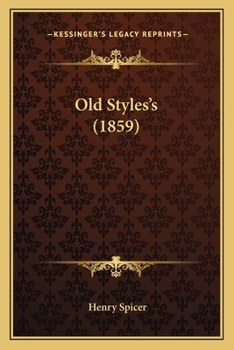 Paperback Old Styles's (1859) Book