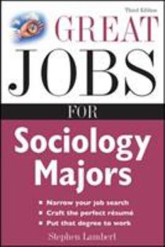 Paperback Great Jobs for Sociology Majors Book