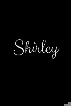 Paperback Shirley: notebook with the name on the cover, elegant, discreet, official notebook for notes Book