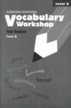 Paperback Vocabulary Workshop Test Booklet Level G - Form B Book