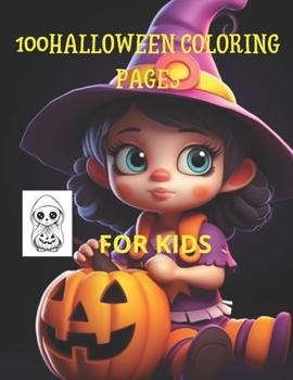 Paperback 100 Halloween coloring pages Book