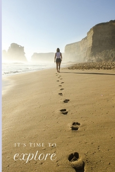 Paperback It's time to explore: Lined Notebook Journal, 120 pages, A5 sized Book