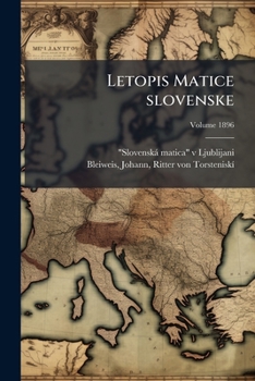 Paperback Letopis Matice slovenske; Volume 1896 [Slovenian] Book