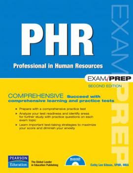 Paperback PHR Exam Prep: Professional Human Resources [With CDROM] Book