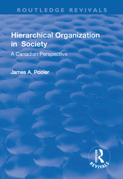Paperback Hierarchical Organization in Society Book