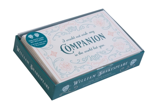 Hardcover William Shakespeare Foil Note Cards Book