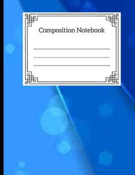 Composition notebooks: Blue Bubbles Gift: Blank Lined Notebook With Bubble blue Cover!