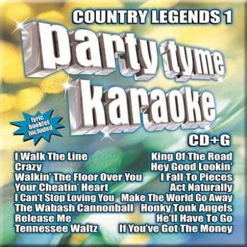 Music - CD Party Tyme Karaoke - Country Legends 1 (16-song CD Book