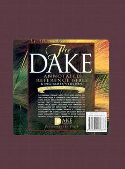 Dake's Annotated Reference Bible KJV; The Holy Bible: King James Version Dake's Annotated Reference Burgundy Imitation Leather Compact Reference