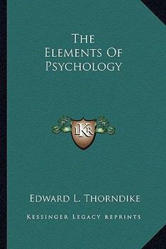 Paperback The Elements Of Psychology Book