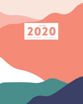 Paperback 2020 Weekly & Monthly View Planner: Jan 1, 2020 to Dec 31, 2020 12-Month Daily Productivity Agenda with Inspirational Quotes & Habit Tracker - Abstrac Book