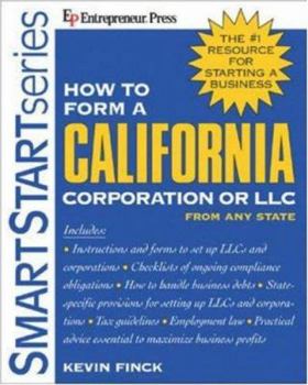 Paperback How to Form a California Corporation or LLC Book